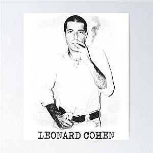 Leonard Cohen Retro Live Fan Tribute Poster