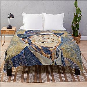 Leonard Cohen - Var05-02 - High Quality - Original digital drawing Throw Blanket