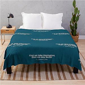 First we take Manhattan, then we take Berlin. Leonard Cohen Premium  Throw Blanket