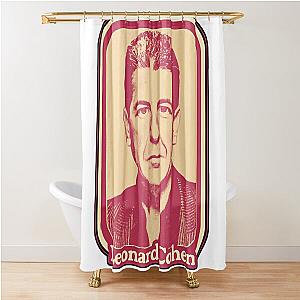 Leonard Cohen Shower Curtain