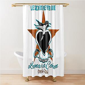 Leonard Cohen Shower Curtain