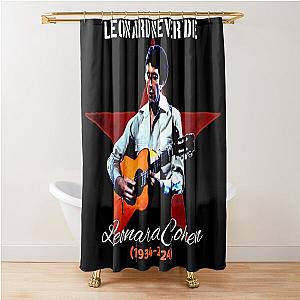 Leonard Cohen Shower Curtain