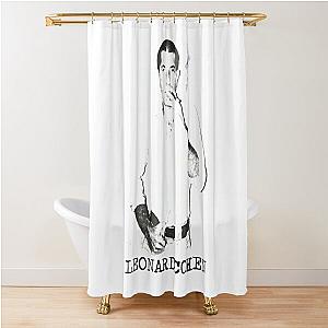 Leonard Cohen Retro Live Fan Tribute Limited Edition Shower Curtain