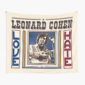 Leonard Cohen  Retro Love Hate On Tour Fan Tribute Tapestry