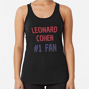 Leonard Cohen 1 Fan Racerback Tank Top