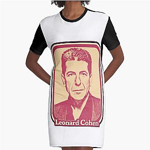 Leonard Cohen Graphic T-Shirt Dress