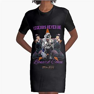 Leonard Cohen Graphic T-Shirt Dress