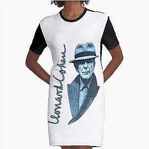 Leonard Cohen Graphic T-Shirt Dress