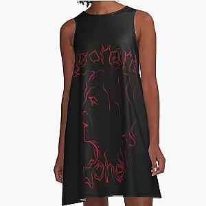 Leonard Cohen red A-Line Dress