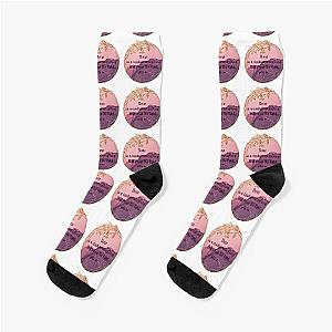 There is a crack in everything that's how the light gets in - Leonard Cohen Socks