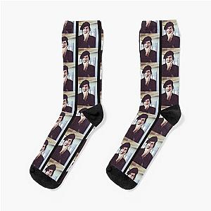 Leonard Cohen photo in beret Socks