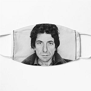 Leonard Cohen Black and White  Flat Mask