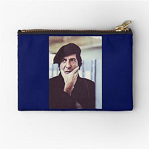 Leonard Cohen photo in beret Zipper Pouch