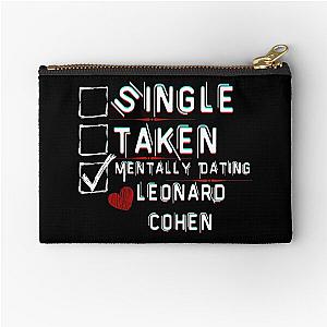 Mentally Dating Leonard Cohen Zipper Pouch