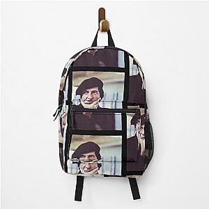 Leonard Cohen photo in beret - Black Backpack