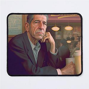 Leonard Cohen Eating Smoked Meat in Montreal Mouse Pad