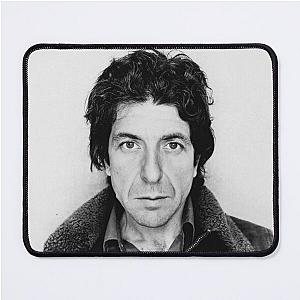 Leonard Cohen Black and White  Mouse Pad