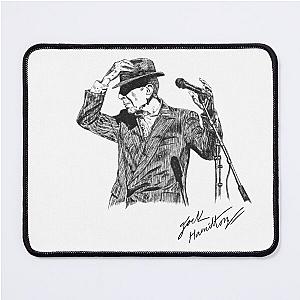 Leonard Cohen Original Hand Drawn Ink Print Mouse Pad