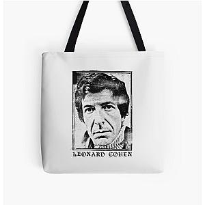 Leonard Cohen All Over Print Tote Bag