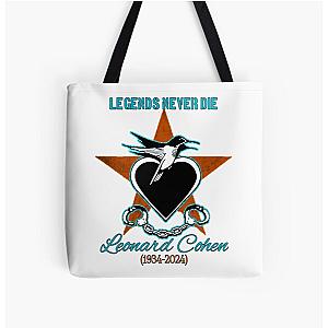 Leonard Cohen All Over Print Tote Bag