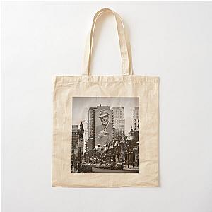 Leonard Cohen Mural Montreal Cotton Tote Bag