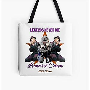 Leonard Cohen All Over Print Tote Bag