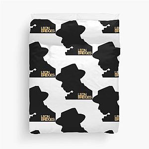 Leon Bridges Silhouette Design    Duvet Cover