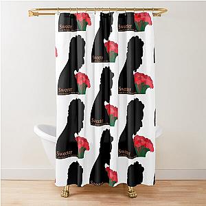 Leon Bridges Silhouette Sweeter Design   Shower Curtain