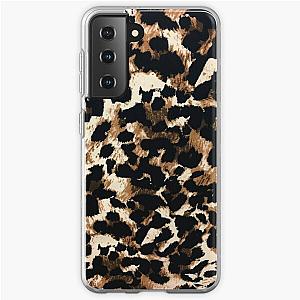 girly feminine African tribal brown Leopard Print Samsung Galaxy Soft Case RB1602