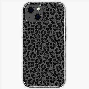 Black Leopard Print iPhone Soft Case RB1602