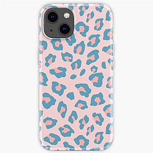 Leopard Print - Peachy Blue Original iPhone Soft Case RB1602