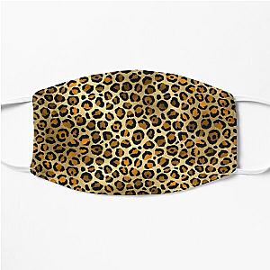 Gold Metallic Leopard Pattern Safari Theme All Over Print Flat Mask RB1602