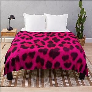 Leopard Print - Pink Throw Blanket RB1602