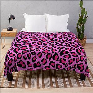 Hot Pink Leopard Print  Throw Blanket RB1602