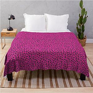 Pink Leopard Spots Skin Pattern Throw Blanket RB1602