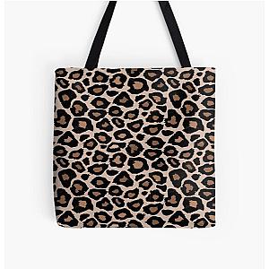 Leopard Print All Over Print Tote Bag RB1602