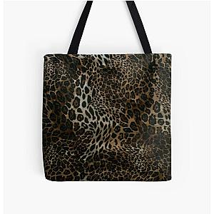 Leopard Print All Over Print Tote Bag RB1602