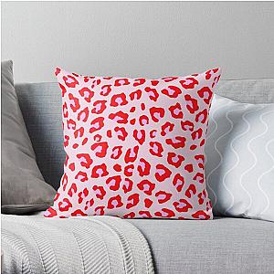 Leopard Print - Red And Pink Original Throw Pillow RB1602