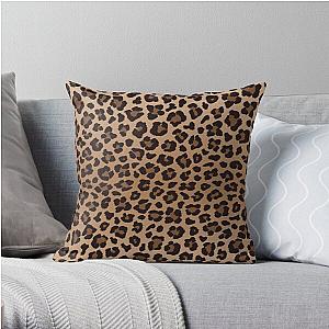 LEOPARD SPOTS Print Pattern in Brown and Muddy. Throw Pillow RB1602