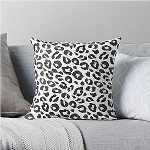 Black and white Leopard Print Throw Pillow RB1602