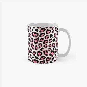 Pink &amp; Black Leopard Print Pattern Classic Mug RB1602