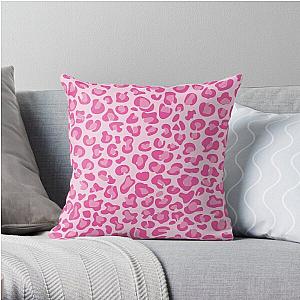 Pink Leopard Print  Throw Pillow RB1602