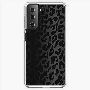 Midnight Black Cheetah Leopard Print Ombre Fade Collection Samsung Galaxy Soft Case RB1602