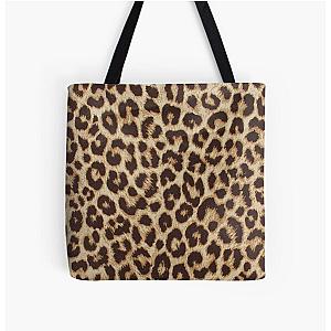 Leopard Print All Over Print Tote Bag RB1602