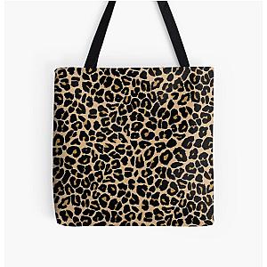 Leopard Print Traditional Colours All Over Print Tote Bag RB1602