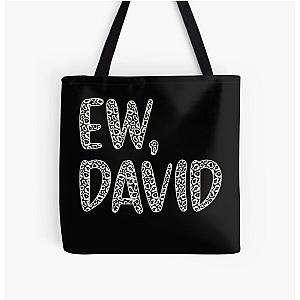 Ew, David. The Leopard Print iconic Schitt's Creek Alexis Rose to David Rose quote All Over Print Tote Bag RB1602