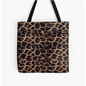 Leopard Print All Over Print Tote Bag RB1602