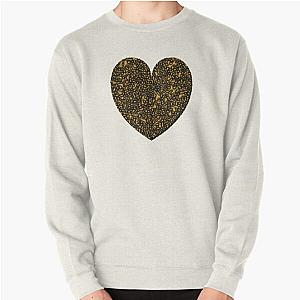 Heart with Leopard Print   Pullover Sweatshirt RB1602