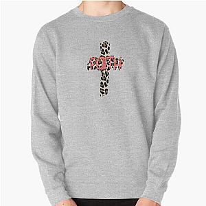 Leopard Print Faith Cross Religious Christian Pullover Sweatshirt RB1602