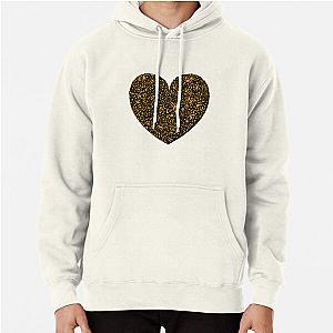 Heart with Leopard Print   Pullover Hoodie RB1602